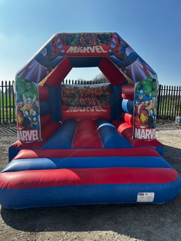 Marvel superhero bouncy castle rental - Spider-Man, Hulk themed castle for birthday parties Essex